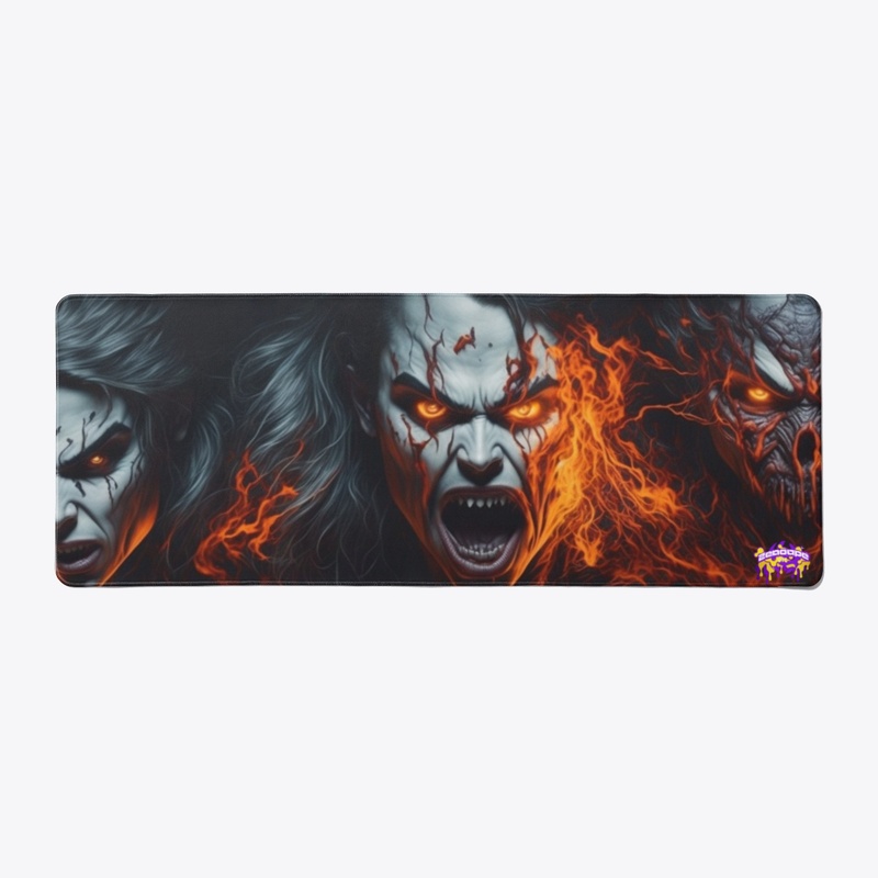 Halloweedominions illustrations mousepad