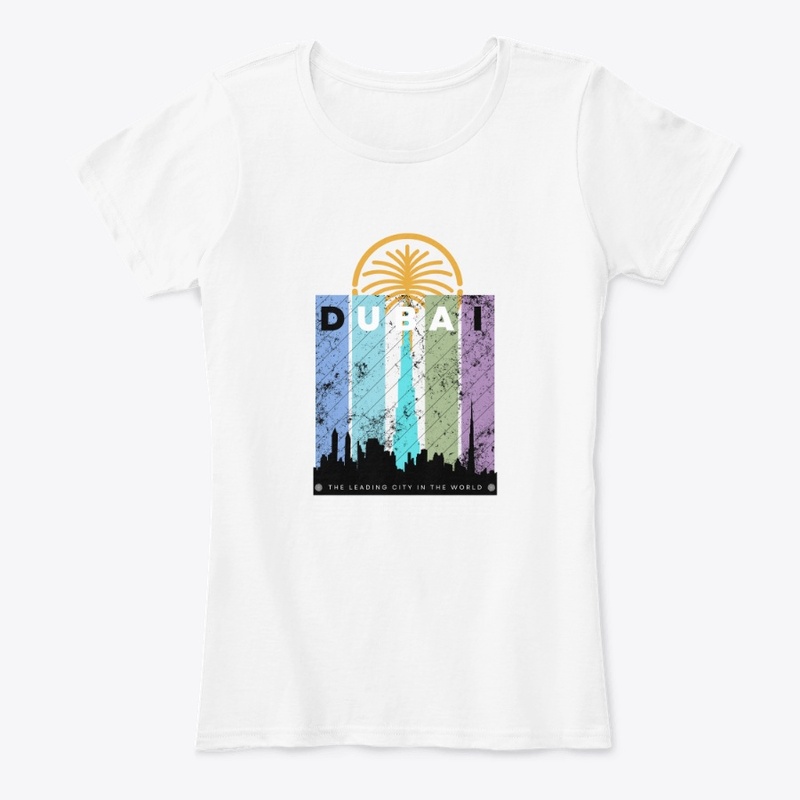 Colorful Dubai lovers design 