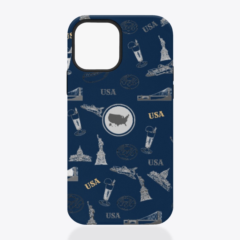 Usa cafe  wall art  phone case