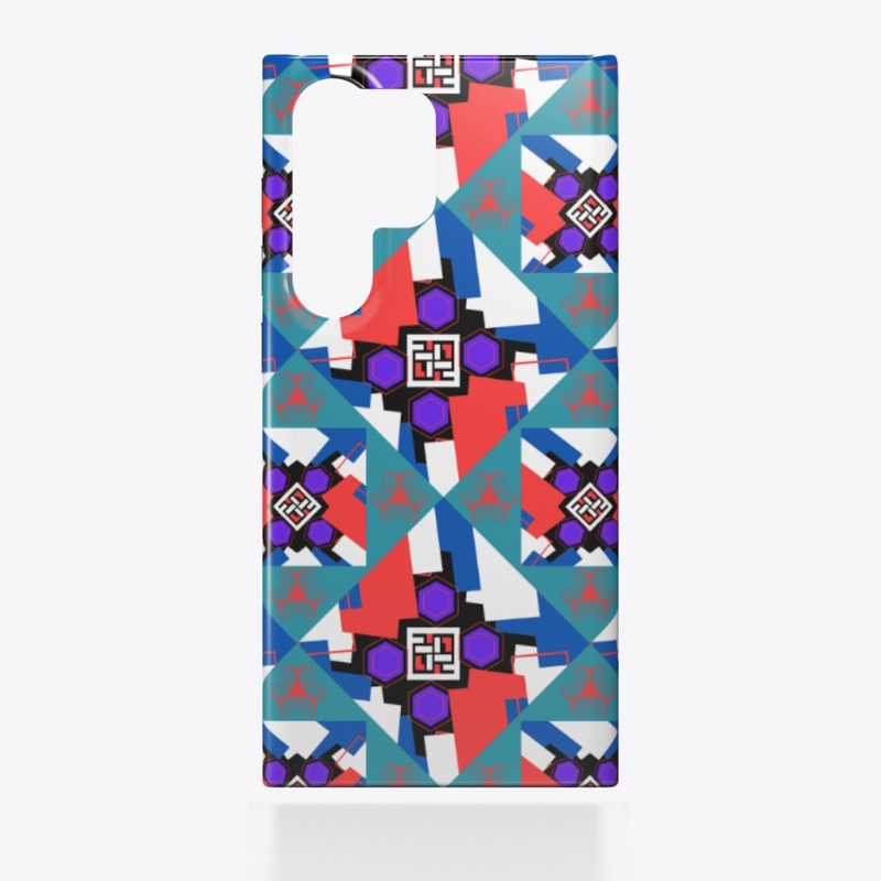 Geometric Art, Vibrant Shapes, Seamless