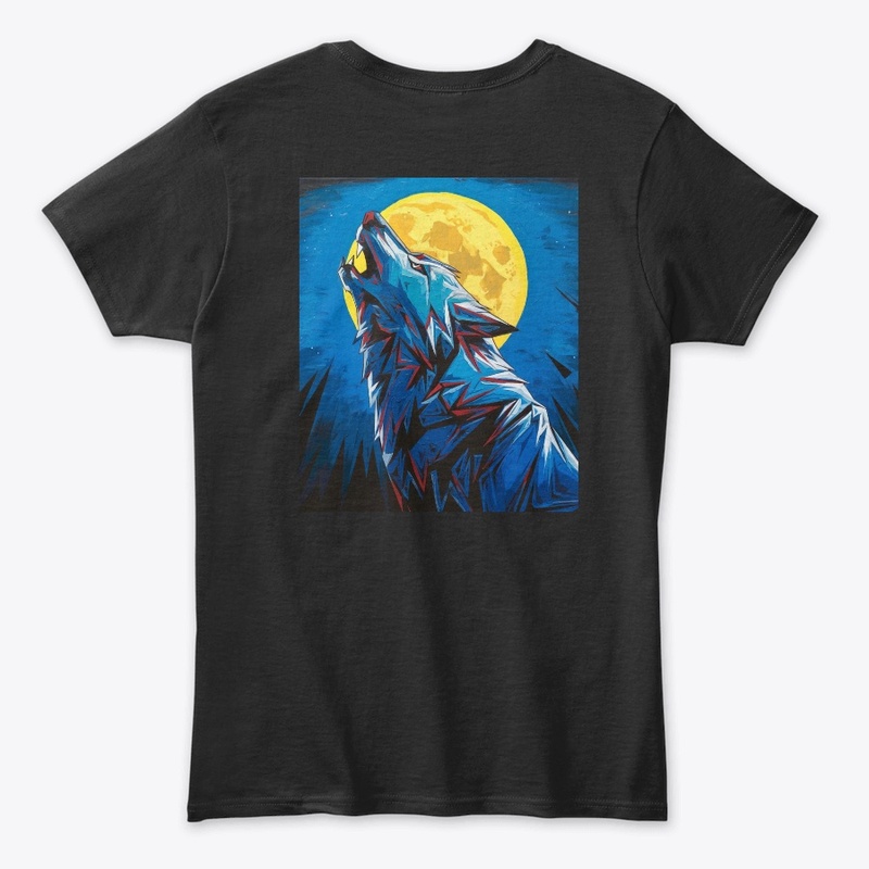 Wolf and Moon