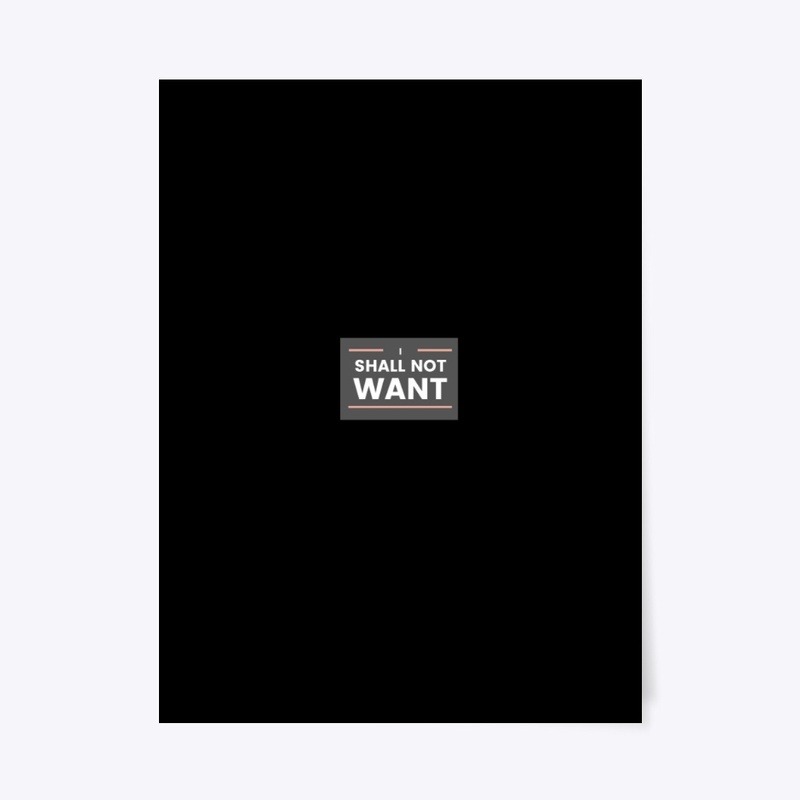 Shall not Want