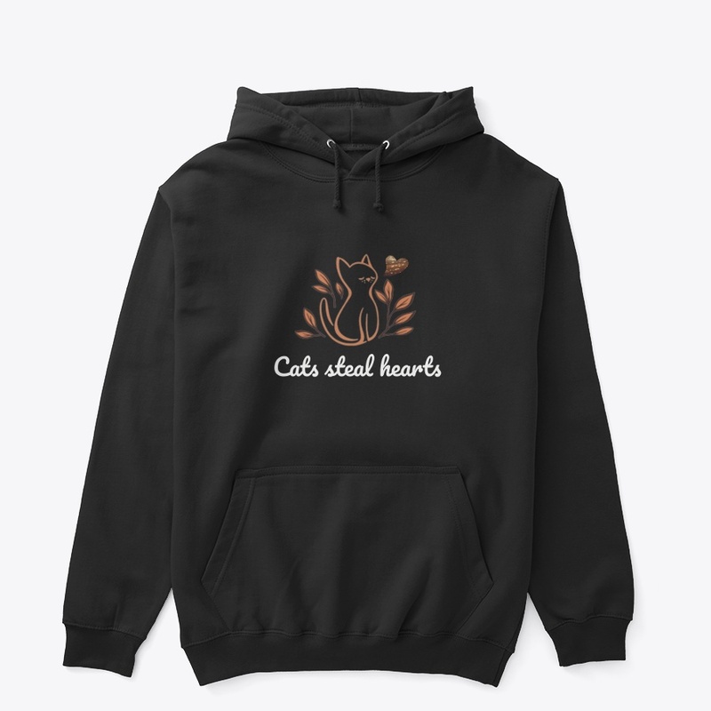 cats steal hearts design 
