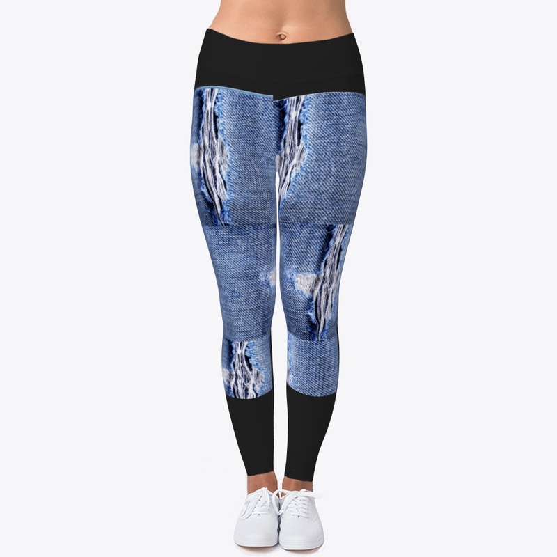 Branded Jeans Print Leggings for Women
