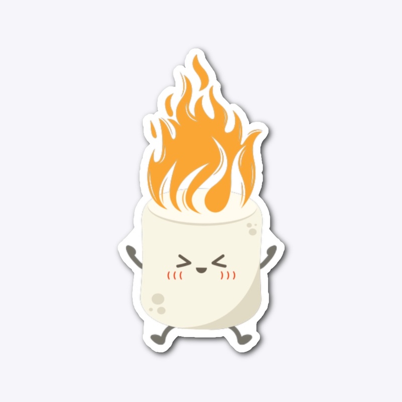 Lit Campfire Marshmallow