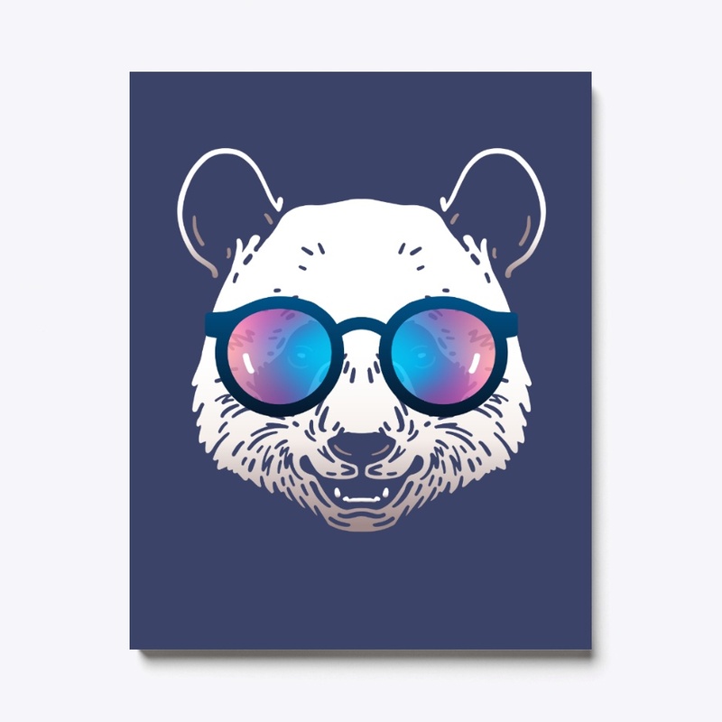 Cute Panda in Sunglasses (Colored+sg06)