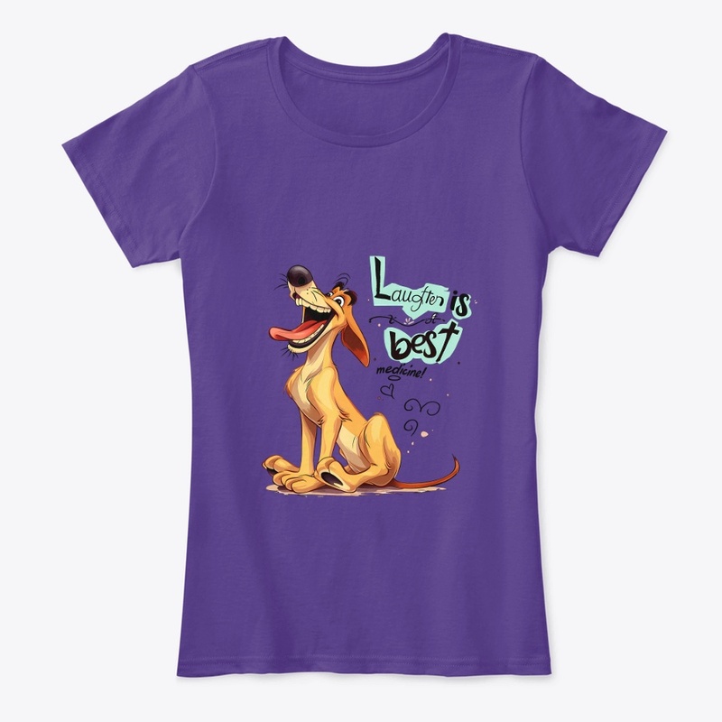 Happy dog ​​laughing