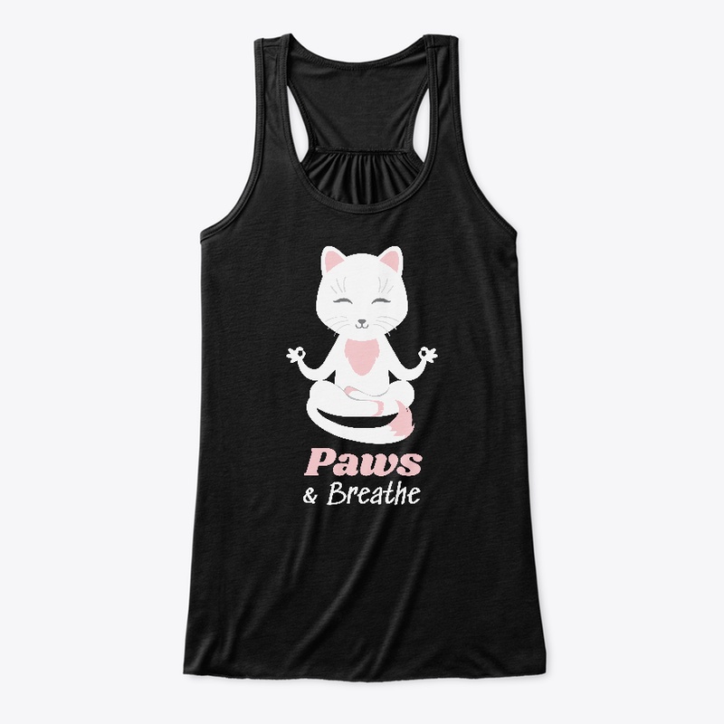 Paws And Breathe White Kitty Shirts