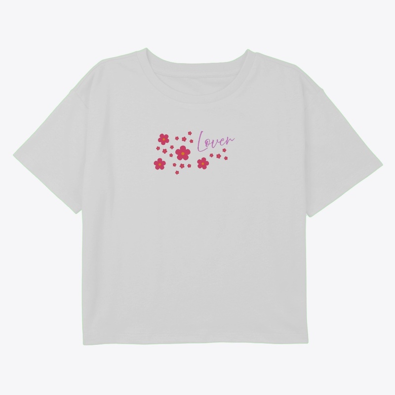 Flowered lover women's tee shirt 