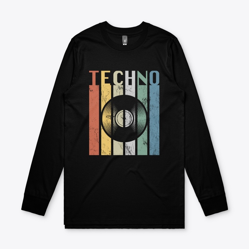 Techno Vintage Multicolor Stripes Vinyl