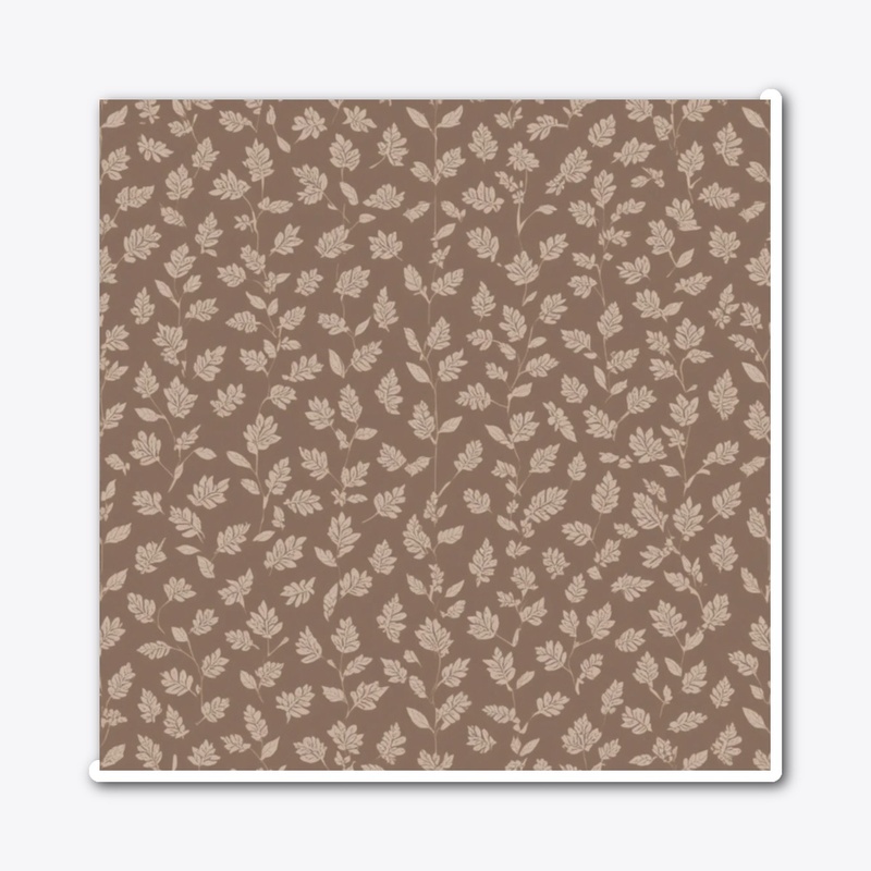 Brown leaves pattern