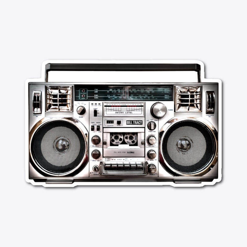 Boombox Sticker