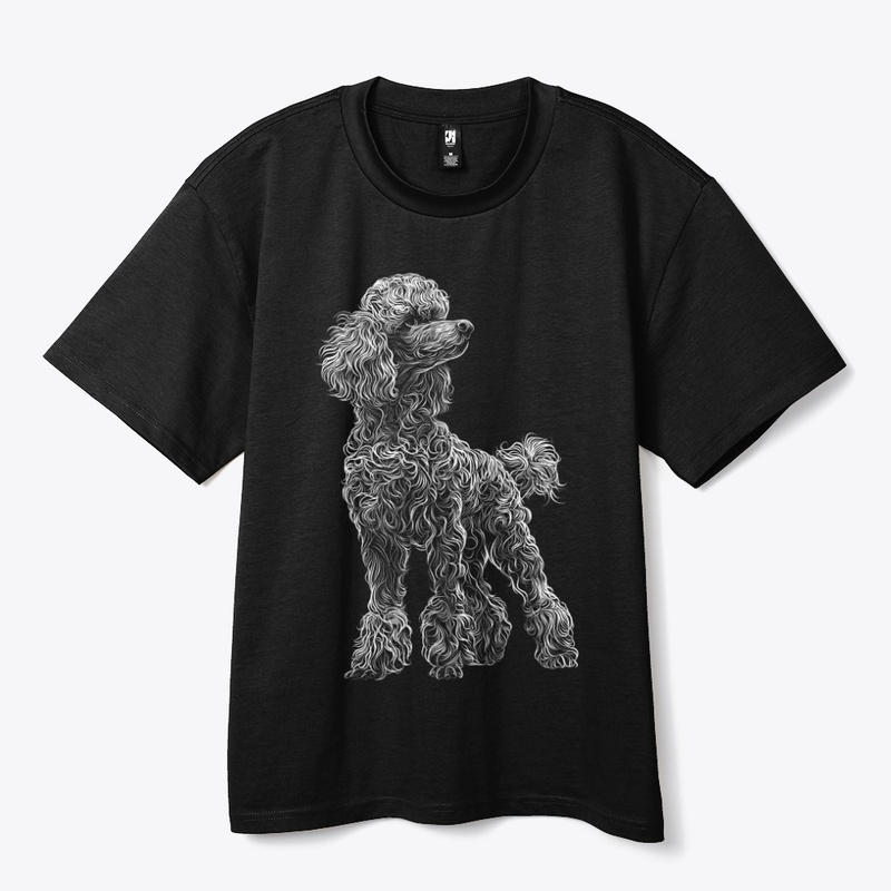 Elegant Poodle Line Dog