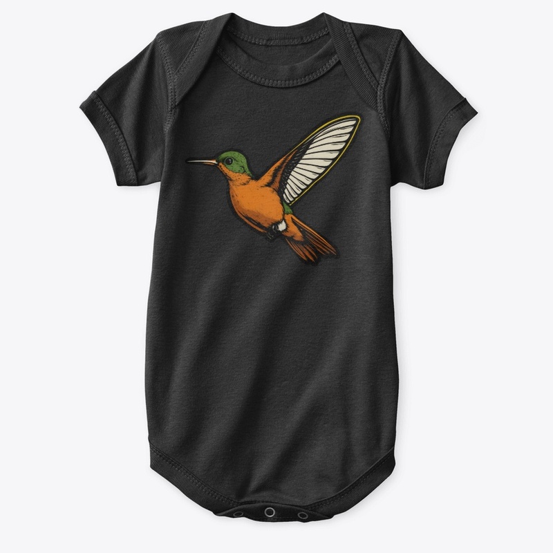 Cinnamon Hummingbird - Bird Art