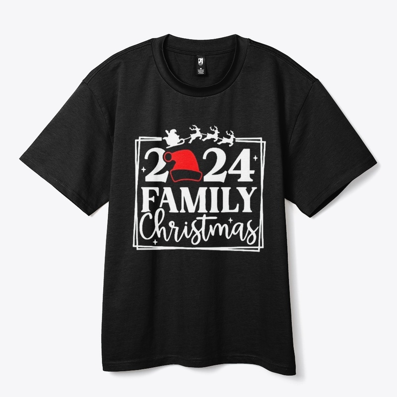 "2024 Family Christmas" design print 🎄
