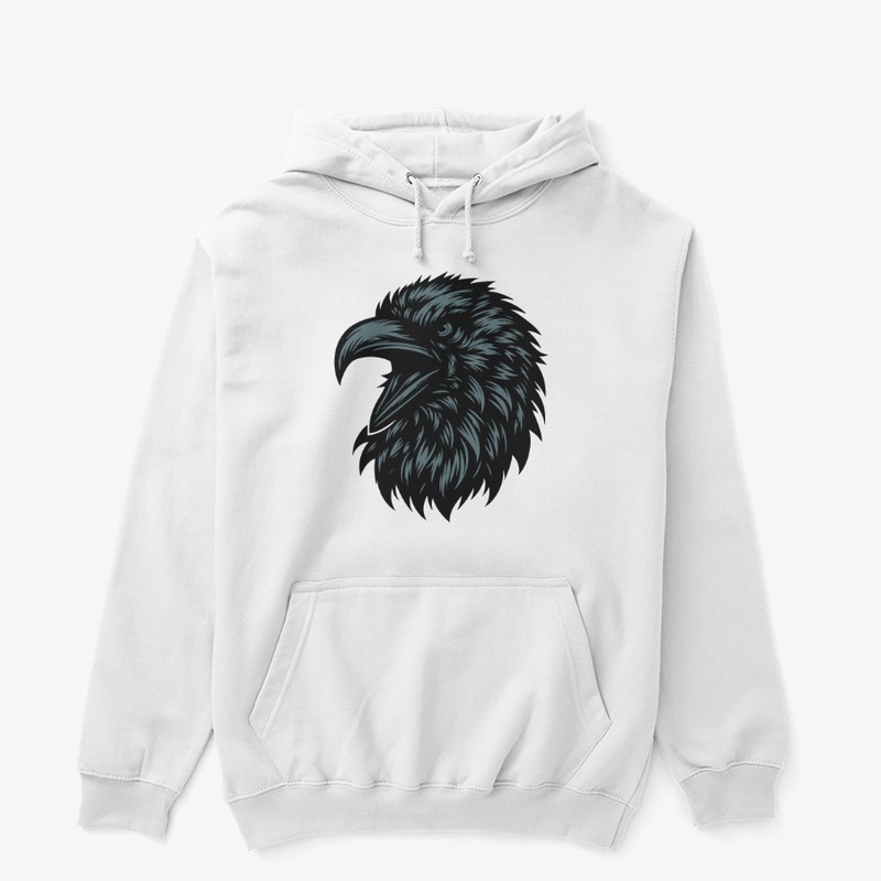 Fierce Crow Head Illustration
