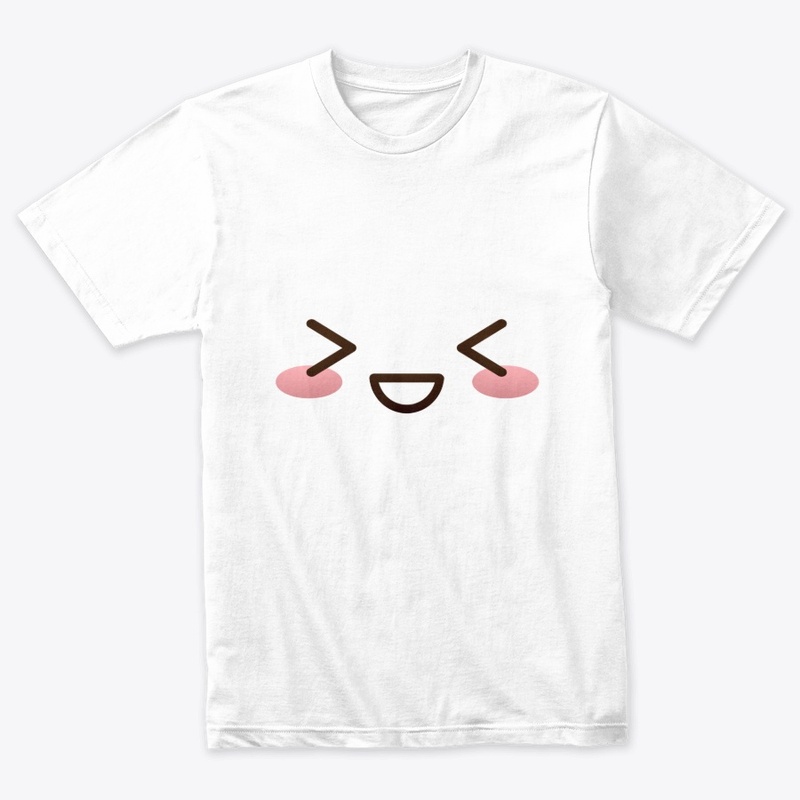 Kawaii japanese anime face design: shy