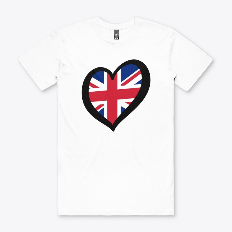Beautiful UK flag design t shirt