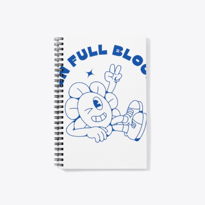 In Full Bloom – Blue Aesthetic Sticker
