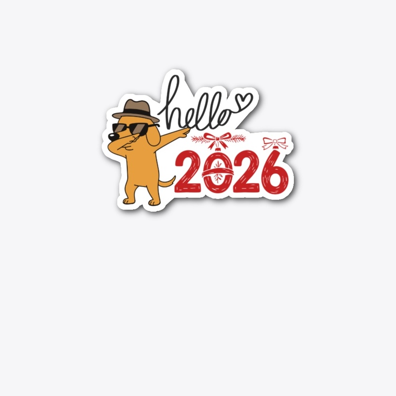 T shrit HELLO 2026 New Year Word Design
