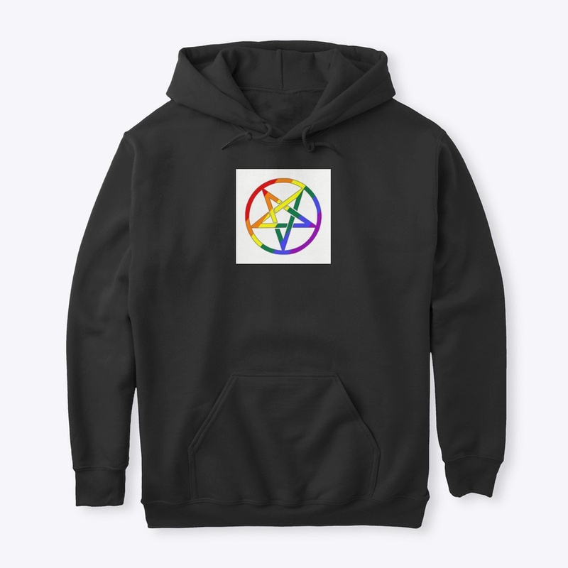 Rainbow pentagram hoodie 