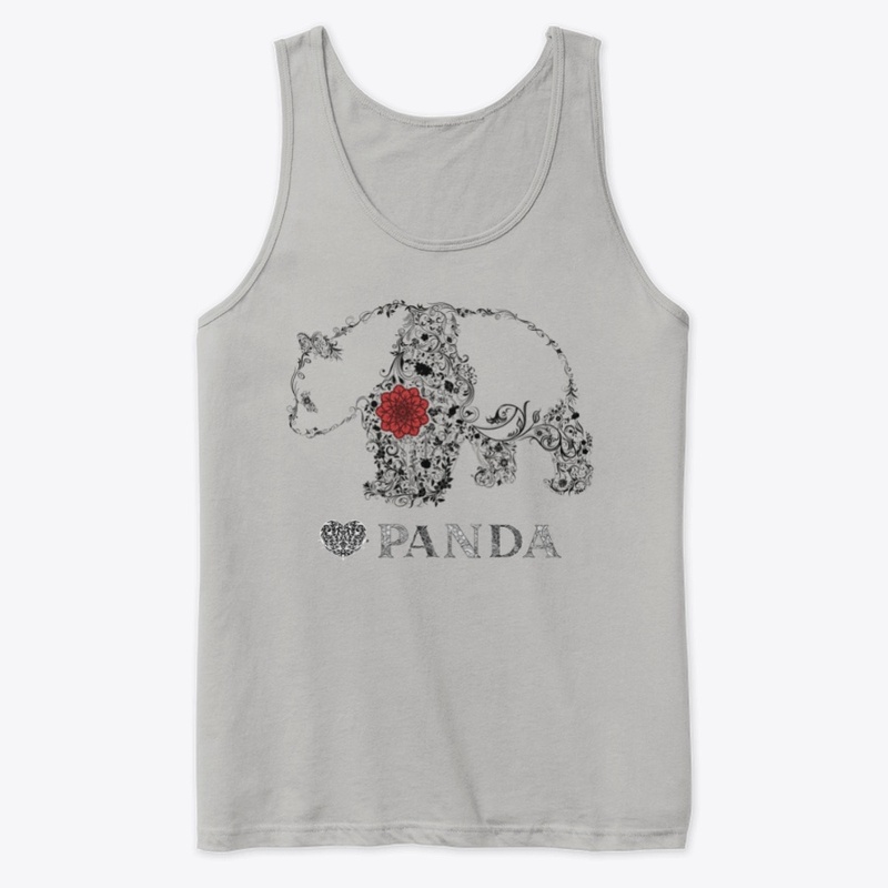 mandala heart panda -panda day