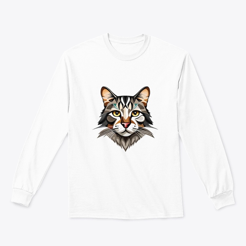 Cat head t-shirt and hoddie (customised)