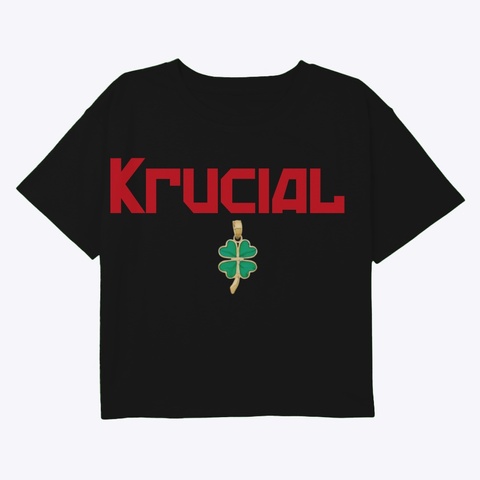 One Of One “Krucial” Sweater  Black T-Shirt Front