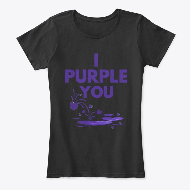 I purple you with heart fountain
