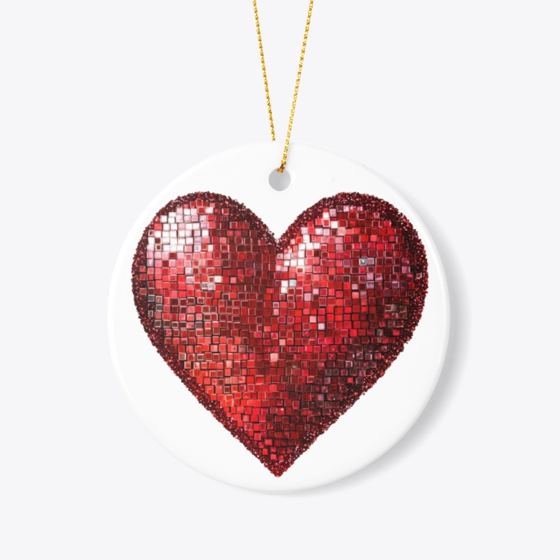 Valentine's Day Cute Red Heart White