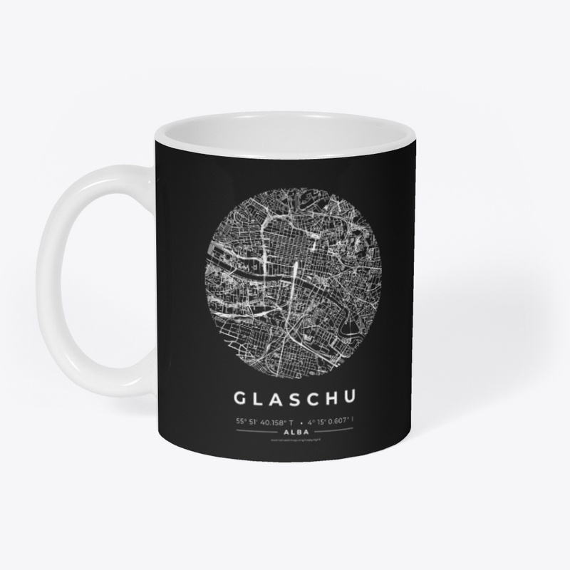 Glasgow map in Scottish Gaelic