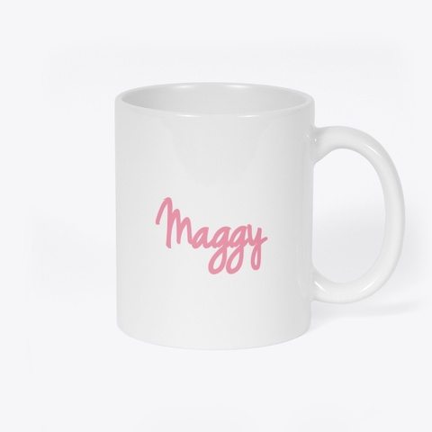 Mug Maggy Xmas  White T-Shirt Back