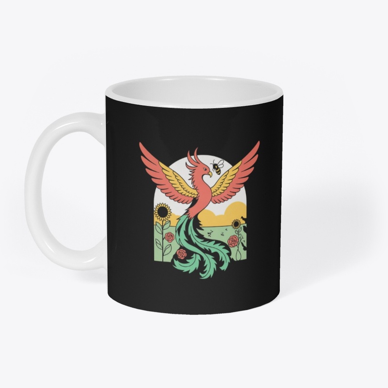 Colorful Art Of A Majestic Phoenix