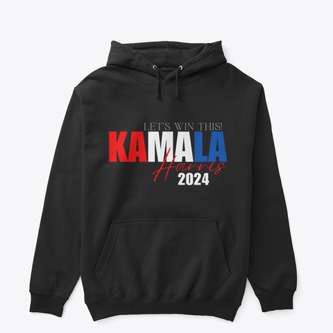 Kamala Harris 2024 Black áo T-Shirt Front