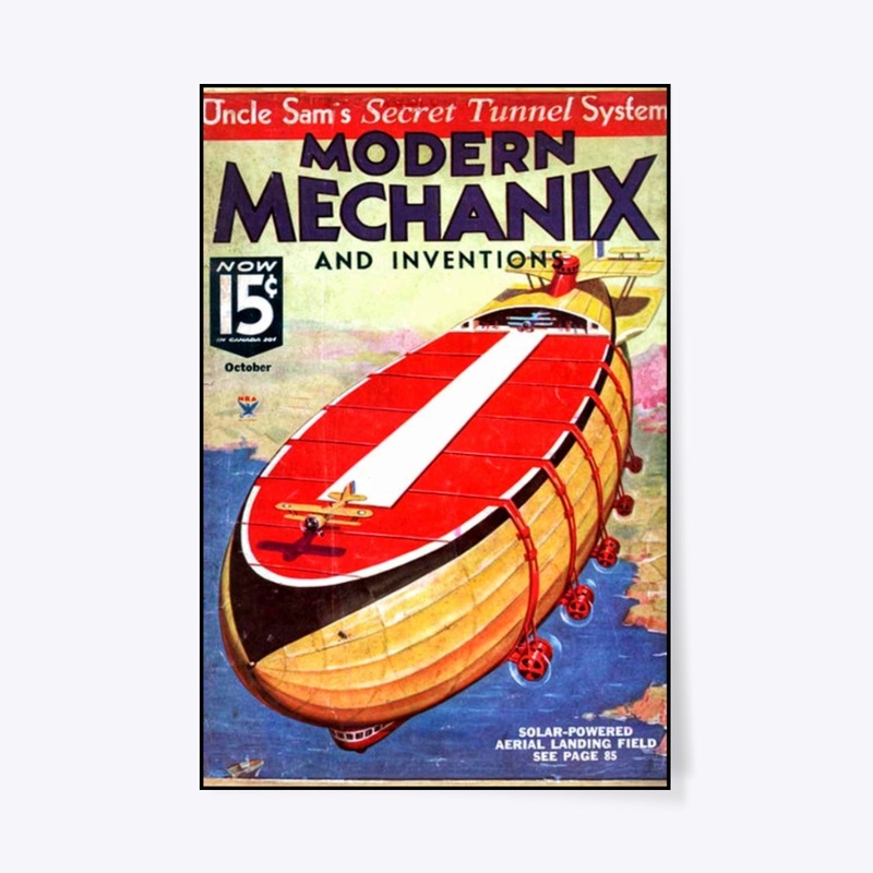 Futurist Airship Magazine Cover