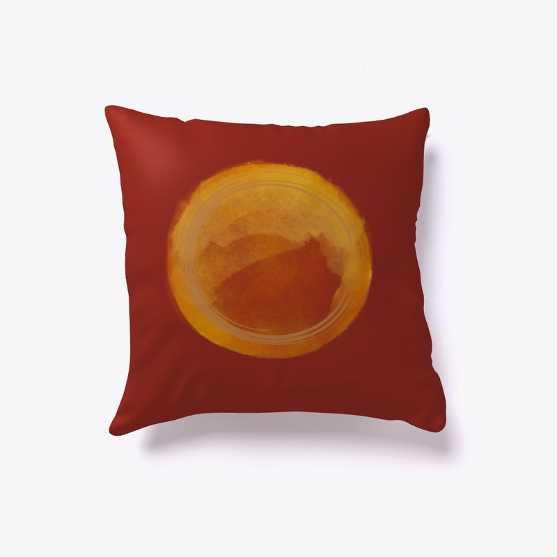 Abstract Sun Pillow