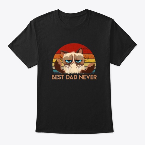Best Dad Ever Yacyn Black T-Shirt Front