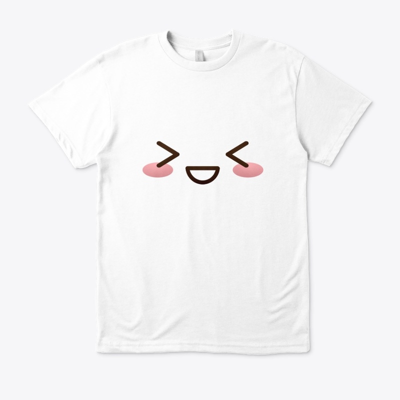 Kawaii japanese anime face design: shy