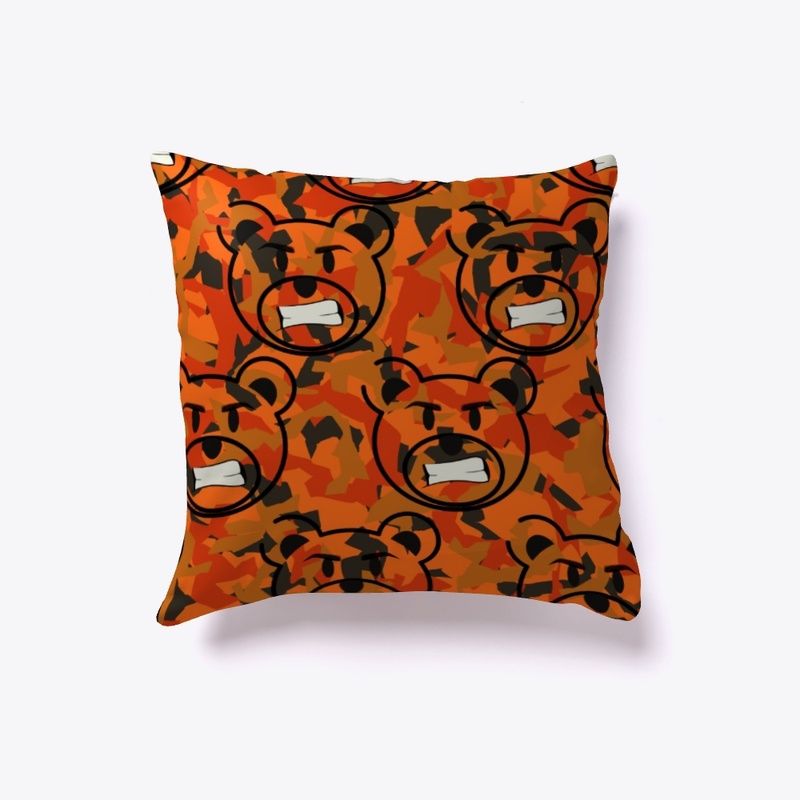 369 Fire Orange Camo Bear