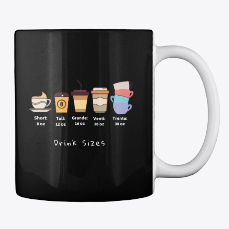 Coffee drink sizes