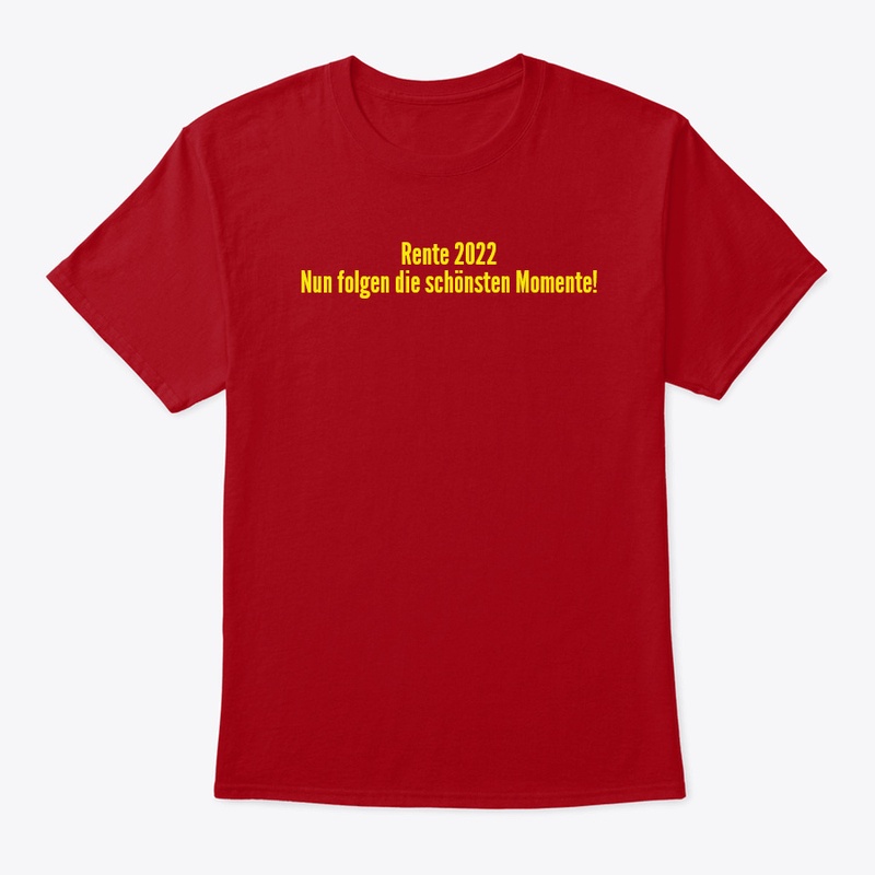 T-Shirt Rente 2022 
