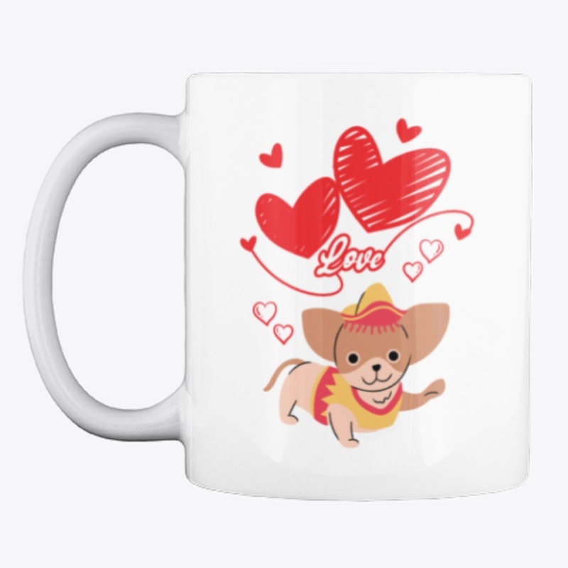 Love dog graphic 