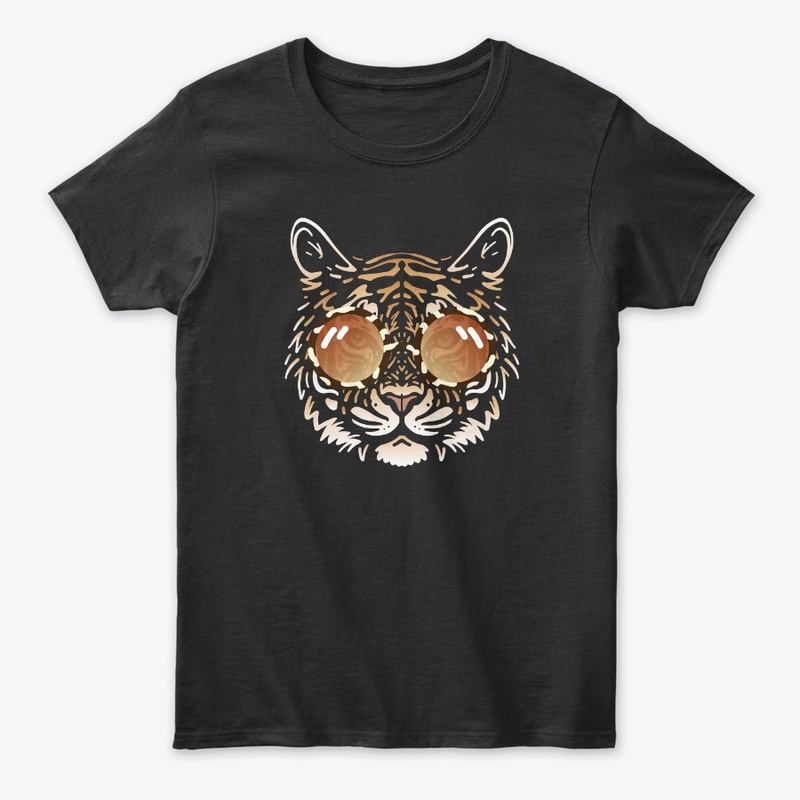 Cute Tiger in Sunglasses (Colored+sg01)