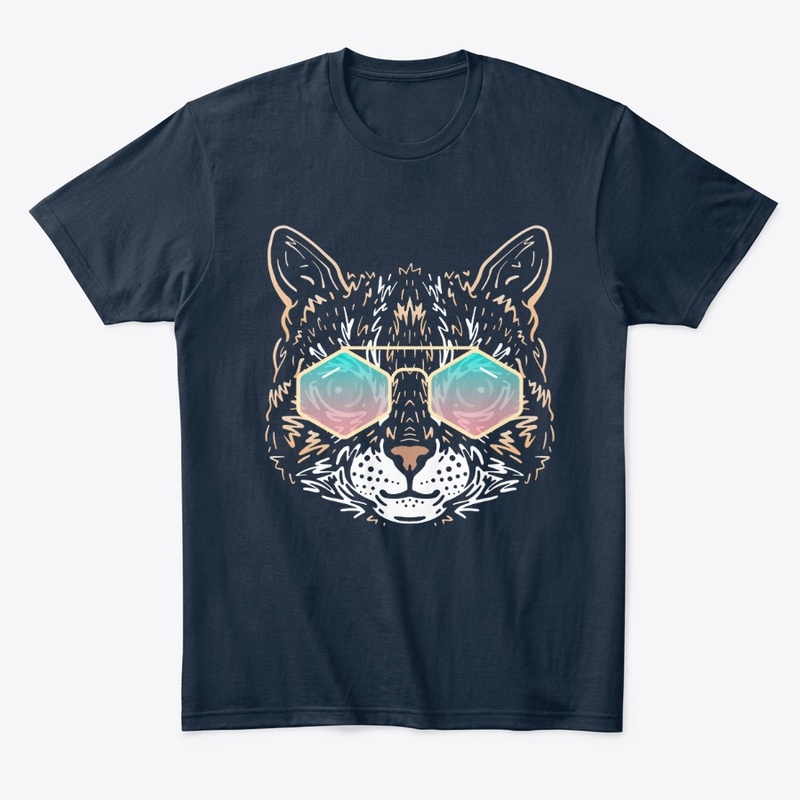 Cute Cat in Sunglasses (Colored+sg10)