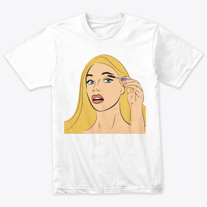 Blonde hair girl pop art