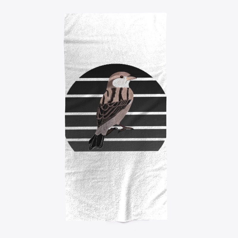 jz.birds Sparrow Bird Animal Art