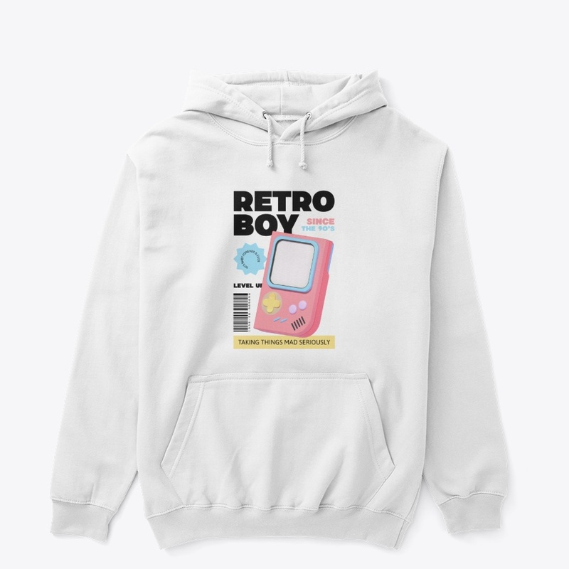 Retro Boy 90s Gaming Culture Hoodie