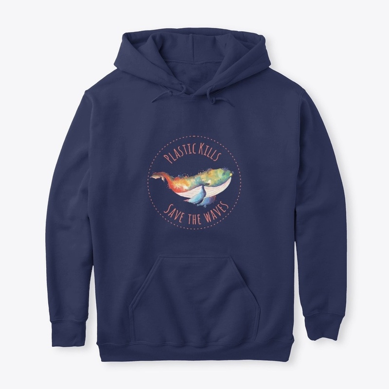 Rainbow Whale Save The Waves