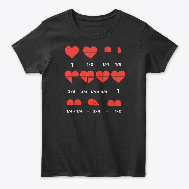 Valentines Day Fractions Heart Math