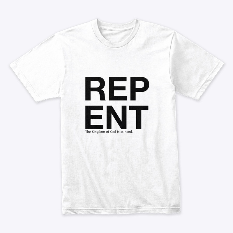 Repent Tee White